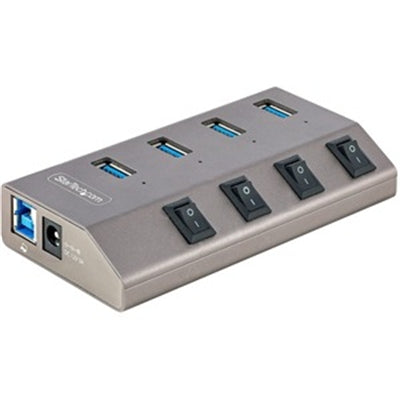 4-pt USB Hub w/On/Off Switches 1