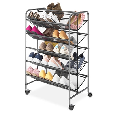 Whitmor 5 Tier Shoe Cart 1