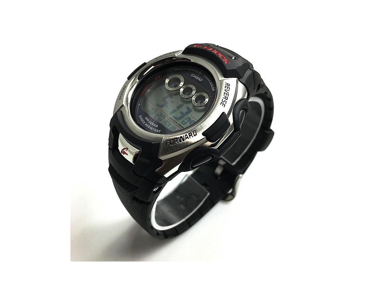 Men's Casio G-Shock Black Silicone Digital 46 mm Watch GWM500A-1A 4