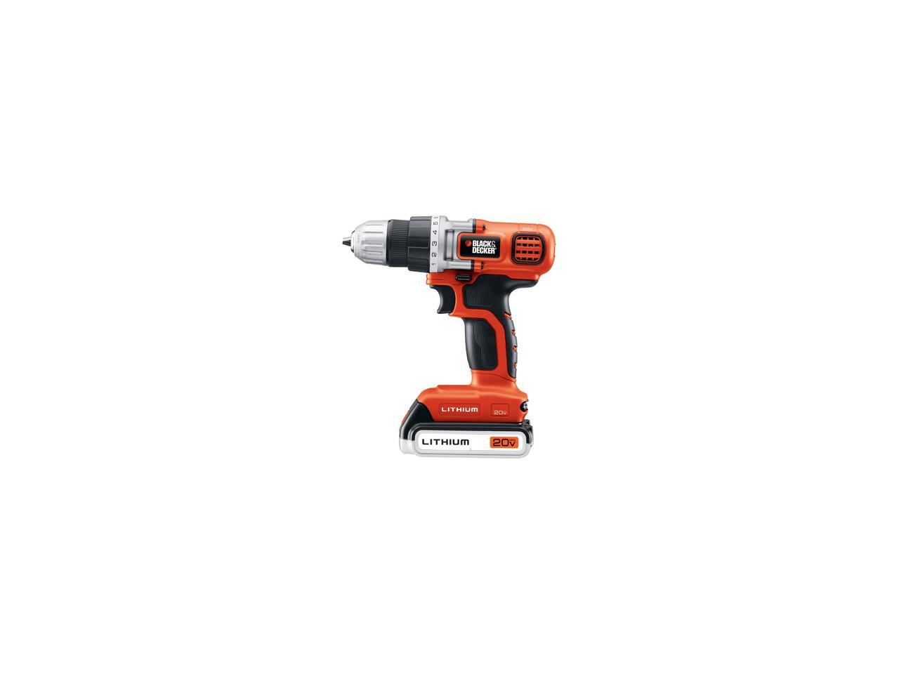 Black & Decker LDX120PK 68-Piece 20-Volt Drill and Project Kit 1