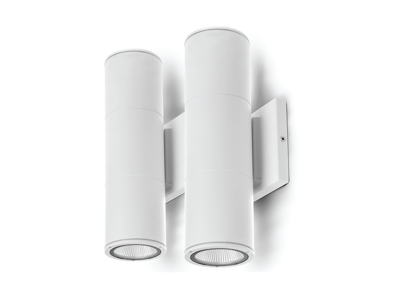 Home Zone Security Accent Sconce Lights: Up/Down Light 2-Pack - White 1