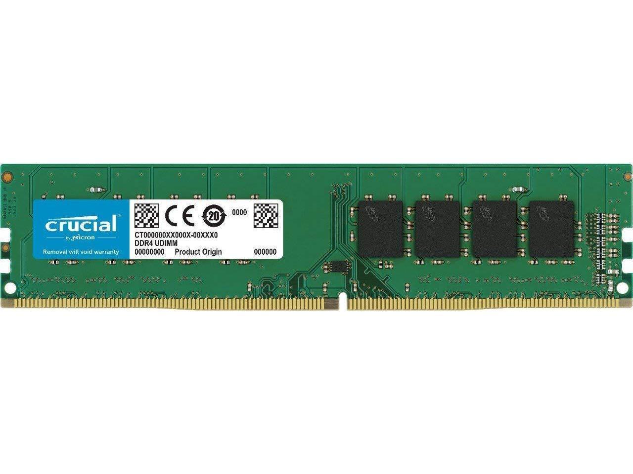 Crucial 4GB DDR4 2400 MT/s (PC4-19200) SR x8 DIMM 288-Pin - CT4G4DFS824A 1