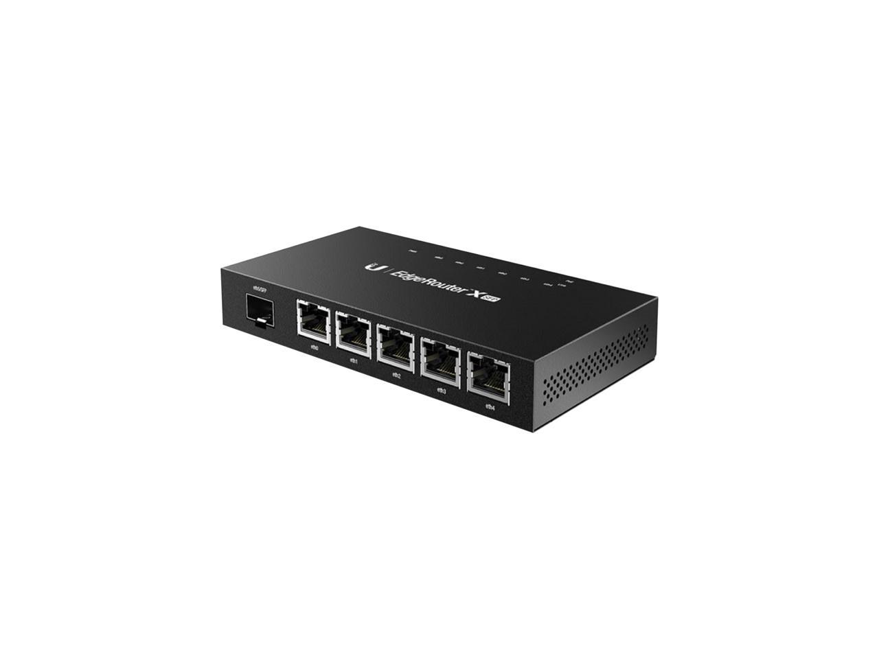 Ubiquiti Networks - ER-X-SFP - Ubiquiti Advanced Gigabit Ethernet Router - 5 Ports - PoE Ports - 1 Slots - Gigabit 1