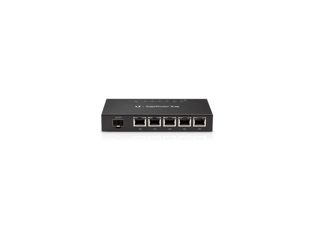 Ubiquiti Networks - ER-X-SFP - Ubiquiti Advanced Gigabit Ethernet Router - 5 Ports - PoE Ports - 1 Slots - Gigabit 3