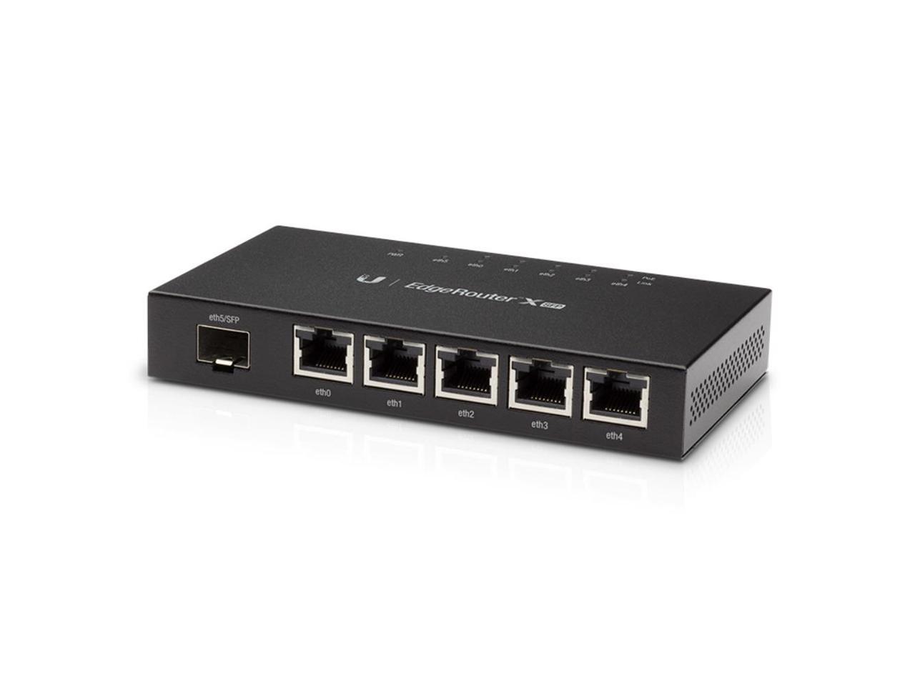 Ubiquiti Networks - ER-X-SFP - Ubiquiti Advanced Gigabit Ethernet Router - 5 Ports - PoE Ports - 1 Slots - Gigabit 2