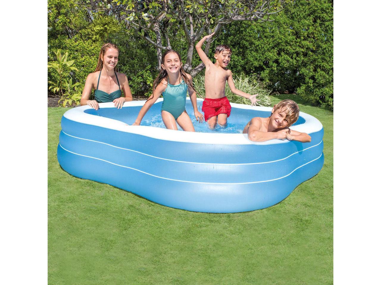 Intex Swim Center 90in x 90in x 2in Inflatable Play Kids Backyard Swimming Pool 5