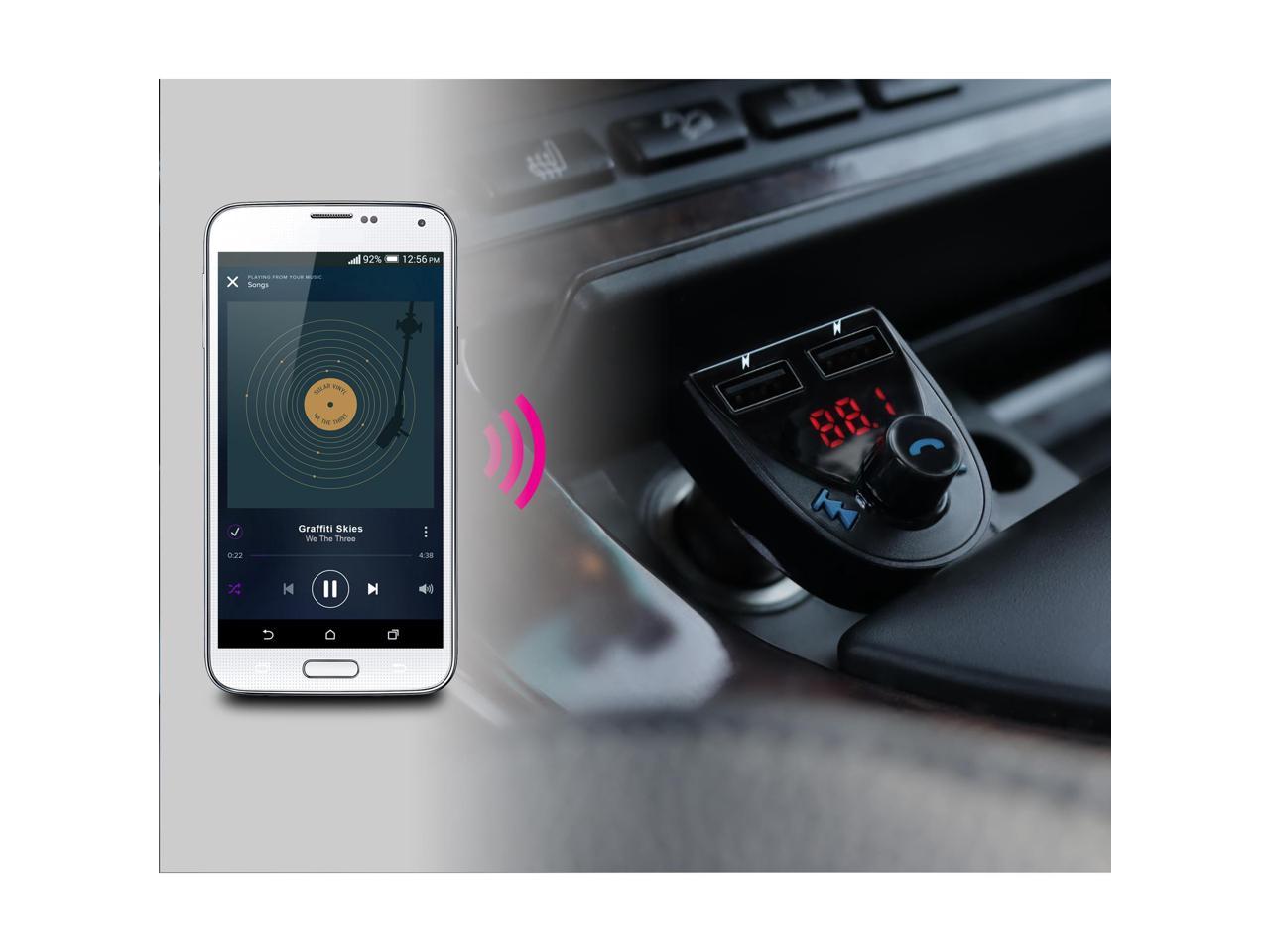 Aluratek ABF01F Wireless Bluetooth Car Hands-free Kit - USB - FM Transmitter - Built-in Microphone, FM Transmitter 4