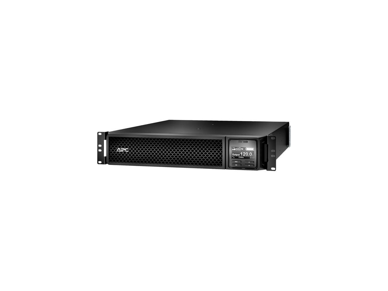 APC by Schneider Electric Smart-UPS SRT 1500VA RM 120V Network Card - 1500 VA/1350 W - 120 V AC - 5 Minute Stand-by Time - 2U Rack-mountable - 6 x NEMA 5-15R 1