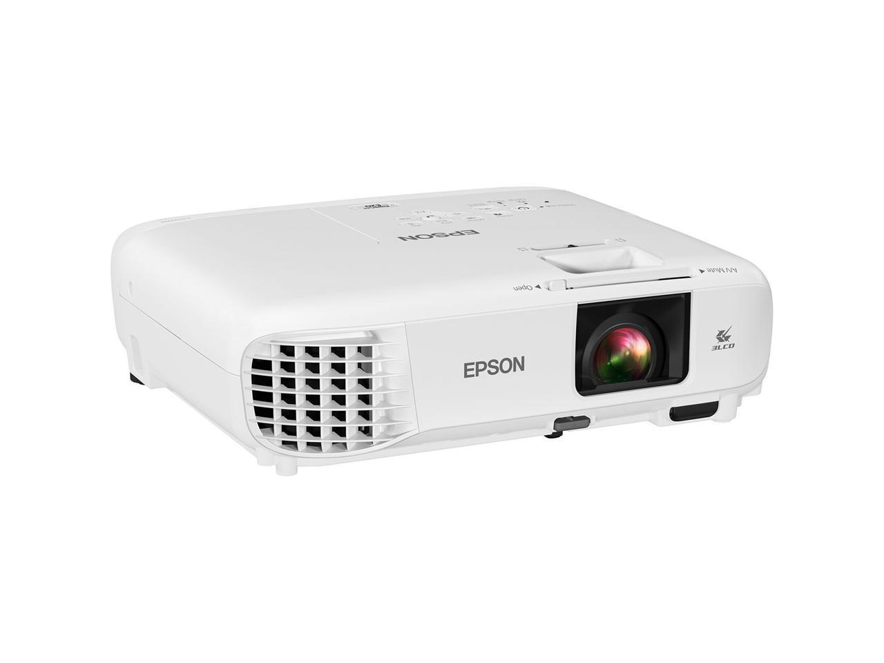 Epson PowerLite E20 XGA 3LCD Classroom Projector 3400 lumens, V11H981020 2