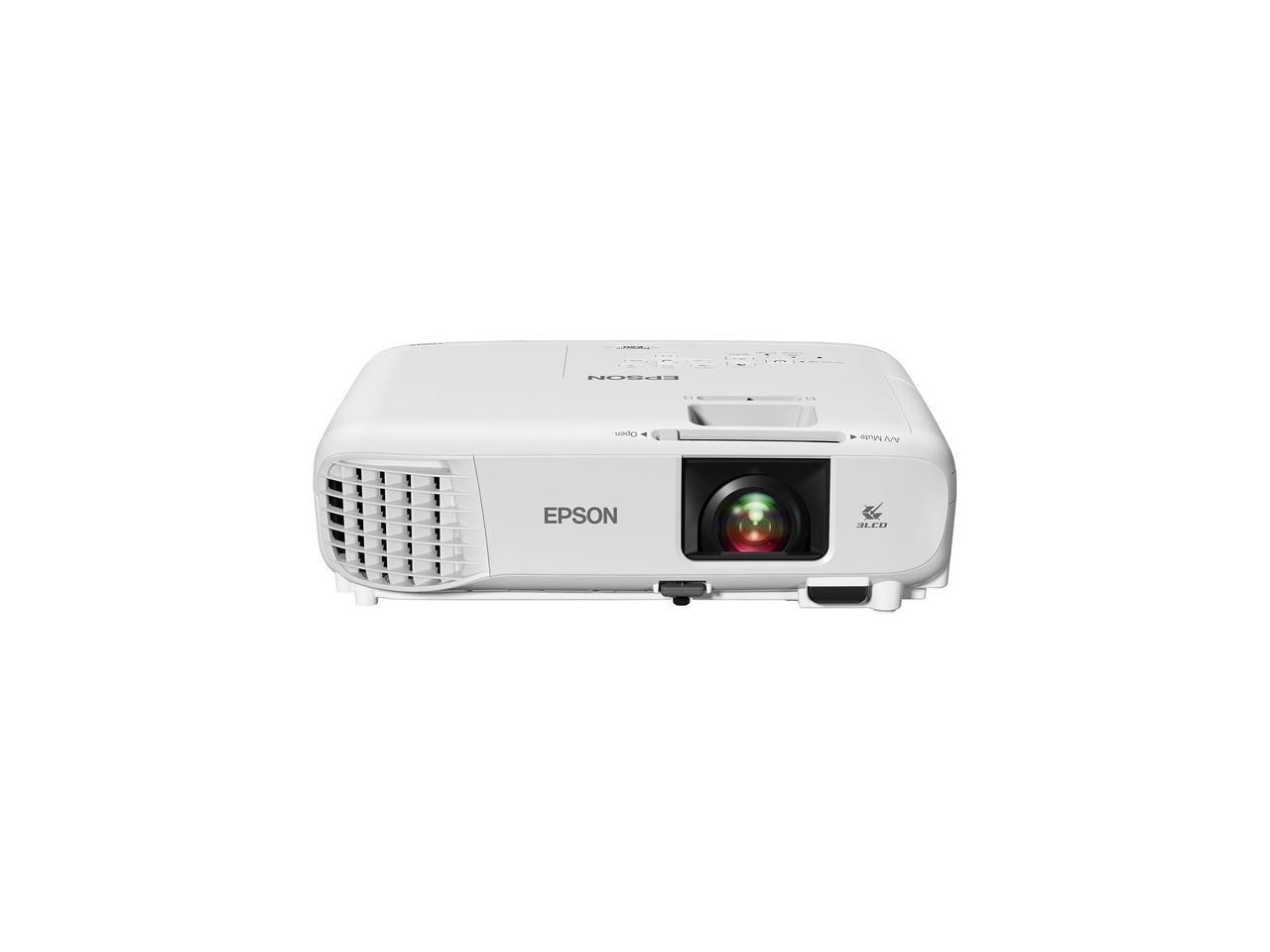 Epson PowerLite E20 XGA 3LCD Classroom Projector 3400 lumens, V11H981020 1