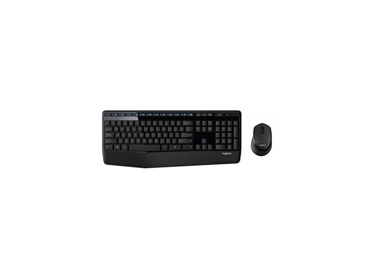 Logitech MK345 Wireless Combo Full-Sized Keyboard with Palm Rest and Comfortable Right-Handed Mouse, 2.4 GHz Wireless USB Receiver, Compatible with PC, Laptop 4