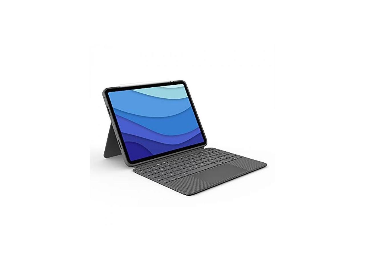 Logitech Combo Touch iPad Pro 11" (1st, 2nd, and 3rd Generation) Keyboard Case - Detachable Backlit Keyboard with Kickstand, Click-Anywhere Trackpad, Smart Connector - Oxford Gray 1