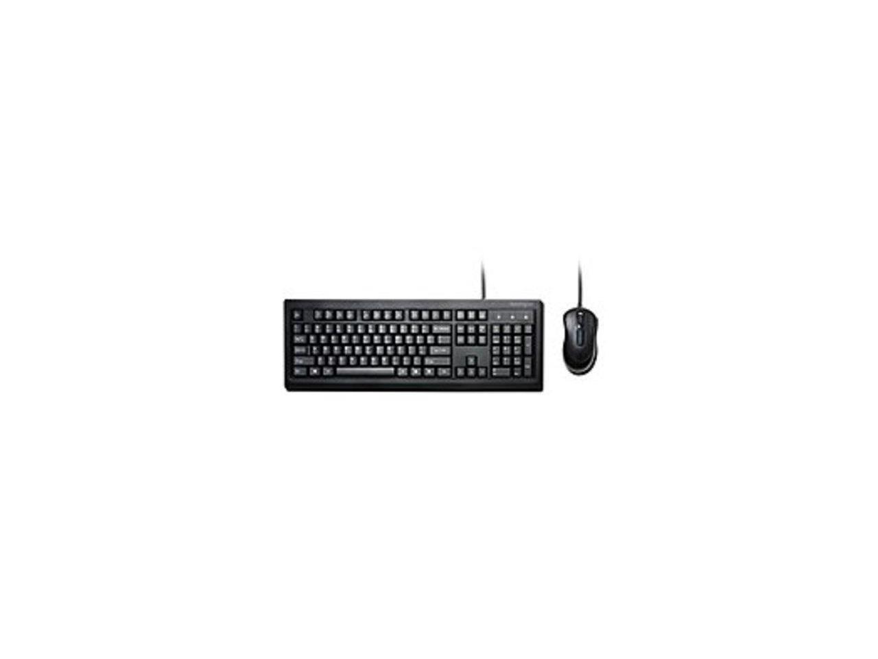 Kensington K72436AM Keyboard, Mouse Set - Wired - USB - Black 1