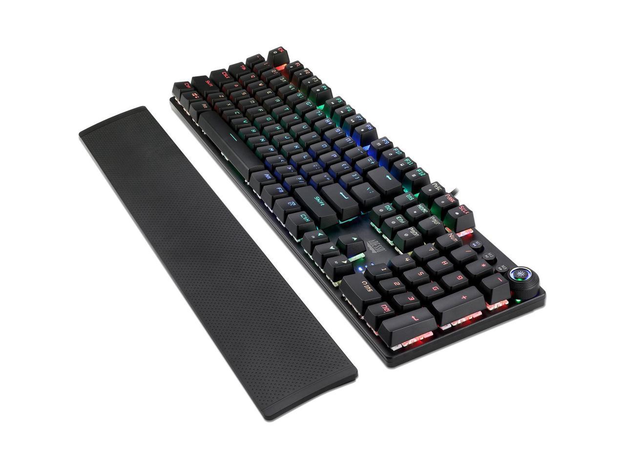 Adesso Rgb Programmable Mechanical Gaming Keyboard With Detachable Magnetic Palmrest 4