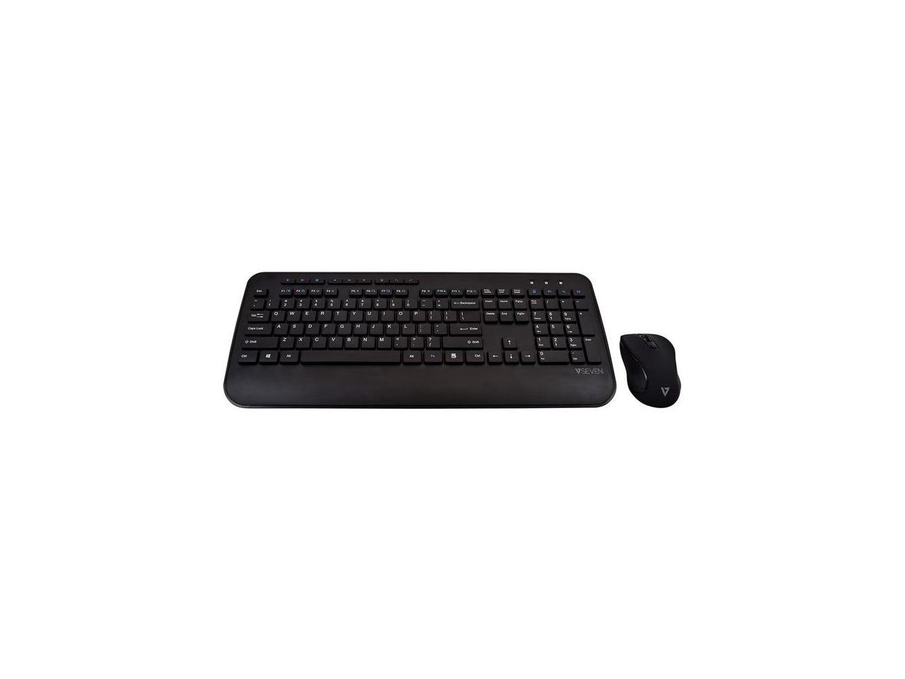 V7 CKW300US Full Size/Palm Rest English QWERTY Black 1