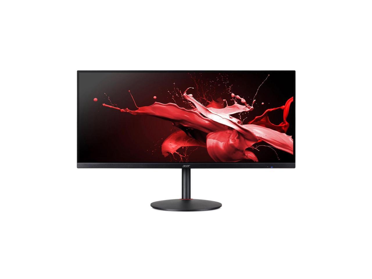 Acer Gaming XV340CK PBMIIPPHZX 34" IPS 3440x1440 UWQHD 144Hz 1ms Response Time 99% sRGB Wide Color Gamut AMD FreeSync Premium HDR Monitor, HDMIx2, DisplayPortx2, USB3.0, Speakers 2