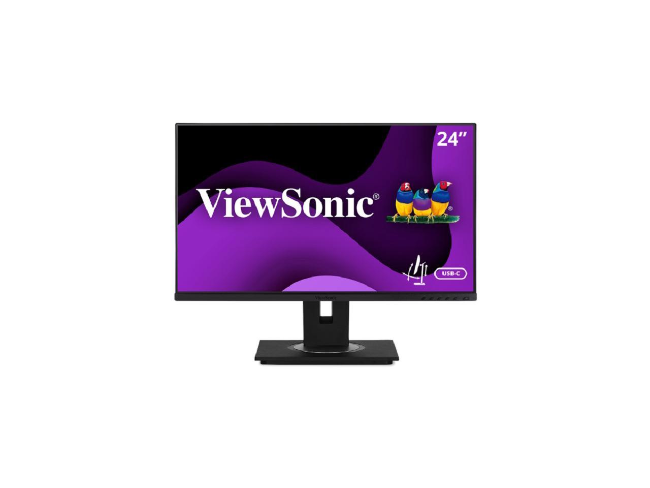 ViewSonic 24" 75 Hz IPS FHD IPS Monitor 5 ms 1920 x 1080 HDMI, DisplayPort, USB, RJ45 Flat Panel VG2456A 1