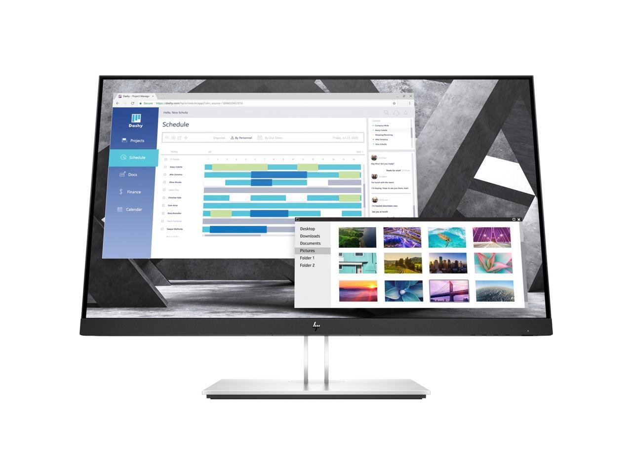 HP E27q G4 27" WQHD LED LCD Monitor - 16:9 - Black - 27" Class - In-plane Switching (IPS) Technology - 2560 x 1440 - 250 Nit - 5 ms GTG (OD) - 60 Hz Refresh Rate - HDMI - VGA - DisplayPort 2