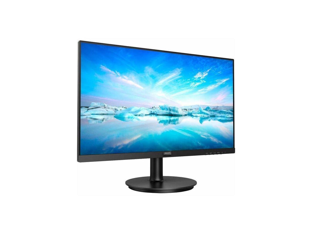 Philips V-line 221V8L 22" Class Full HD LED Monitor - 16:9 - Textured Black - 21.5" Viewable - Vertical Alignment (VA) - WLED Backlight - 1920 x 1080 - 16.7 Million Colors - Adaptive Sync - 2