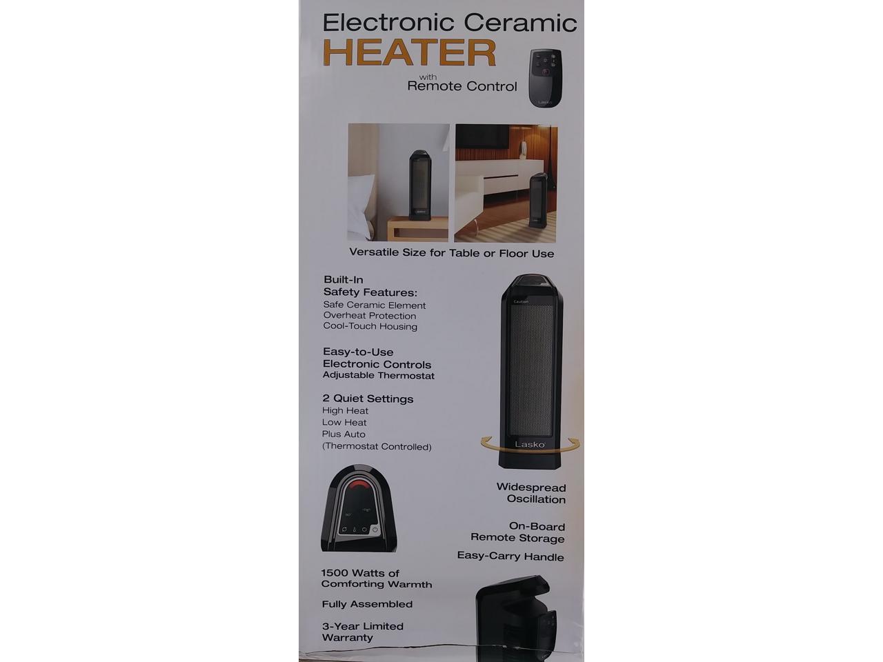 Lasko CT16550 Electronic Ceramic Heater with Remote Control 3