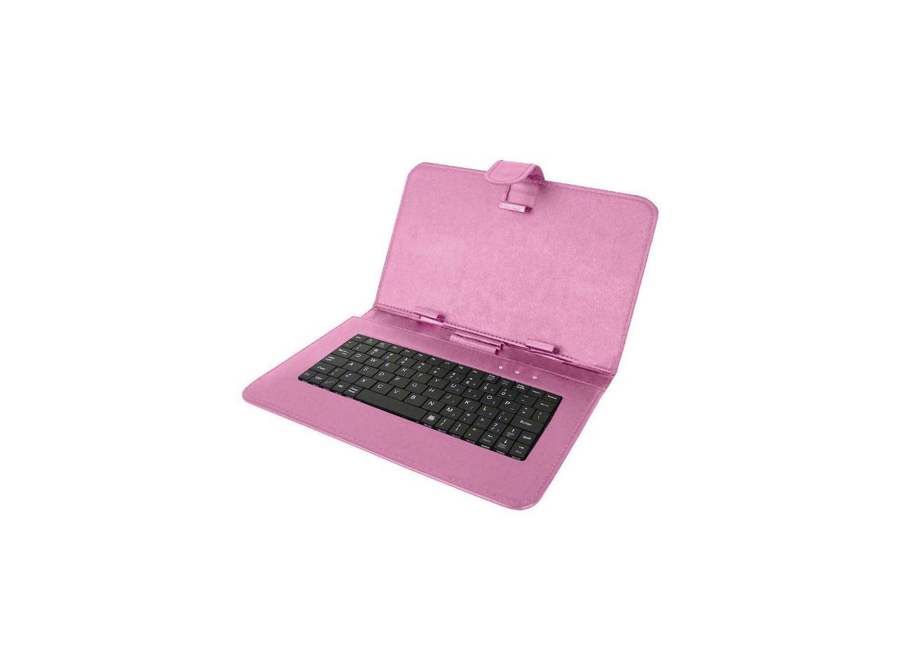 SuperSonic 10" Tablet Keyboard and Folding Case SC-310KB Pink NEW 1