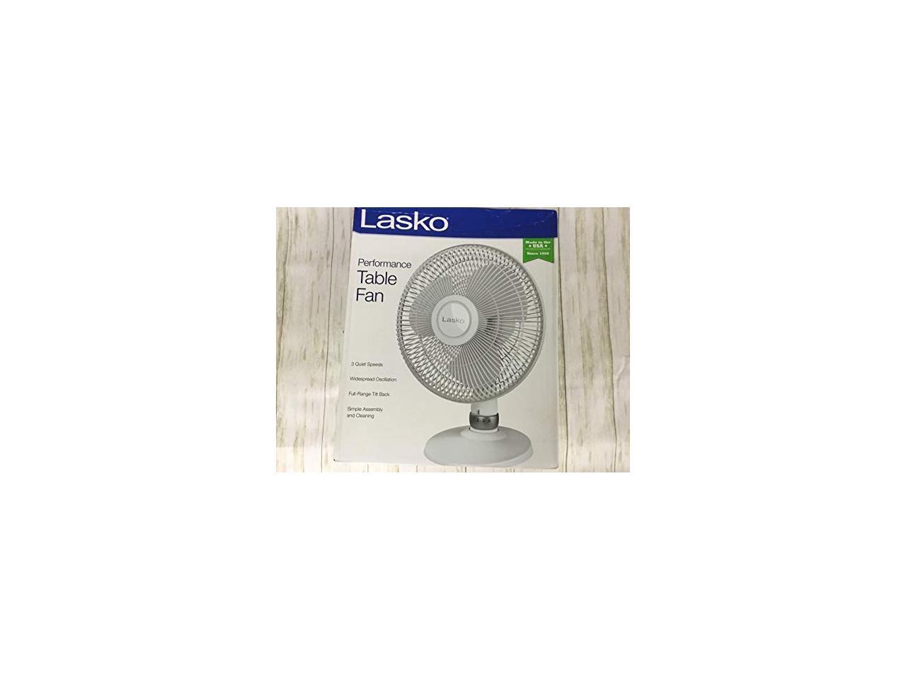 Lasko 12" Oscillating Table Fan, White D12225 3