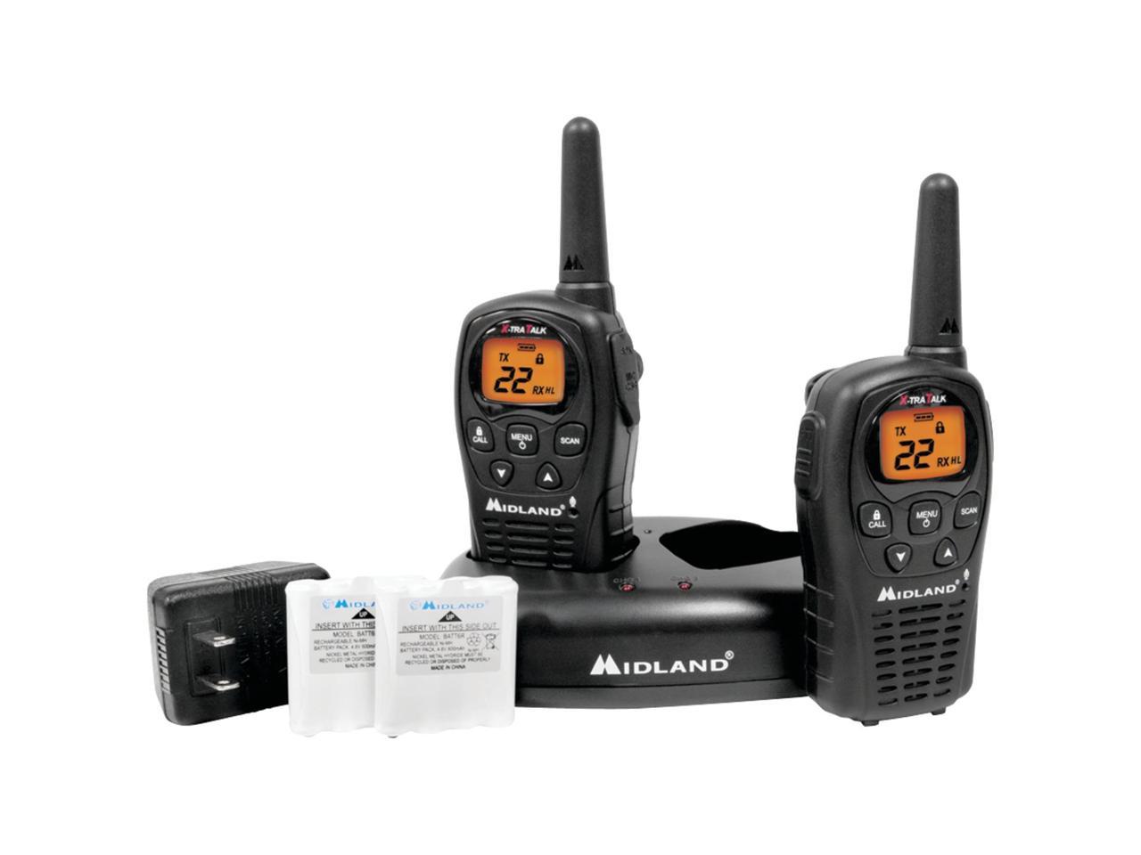 Midland KV7125 GMRS 22 Channel Walkie Talkie Set 24 Mile Range Value Pack 1