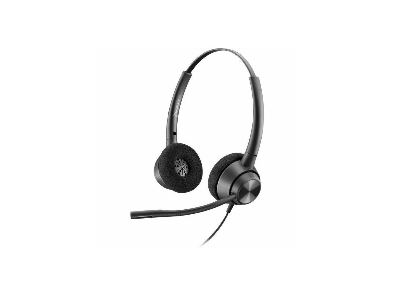 HP EncorePro Headset - Stereo - Wired - On-ear - Binaural - Ear-cup - Noise Cancelling Microphone - Black 1