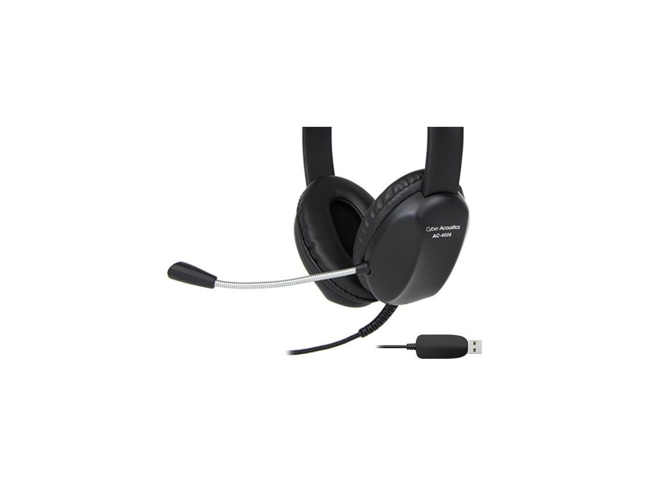 Cyber Acoustics Ac-4006 Usb Stereo Headset 2