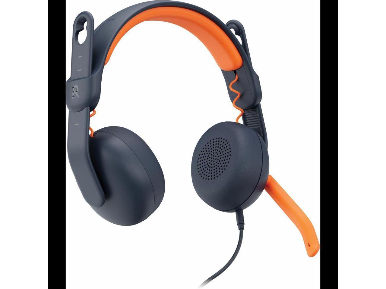 Logitech Zone Learn Headset - Stereo - USB Type A - Wired - On-ear - Binaural - Circumaural - 4.30 ft Cable - Noise Canceling 4