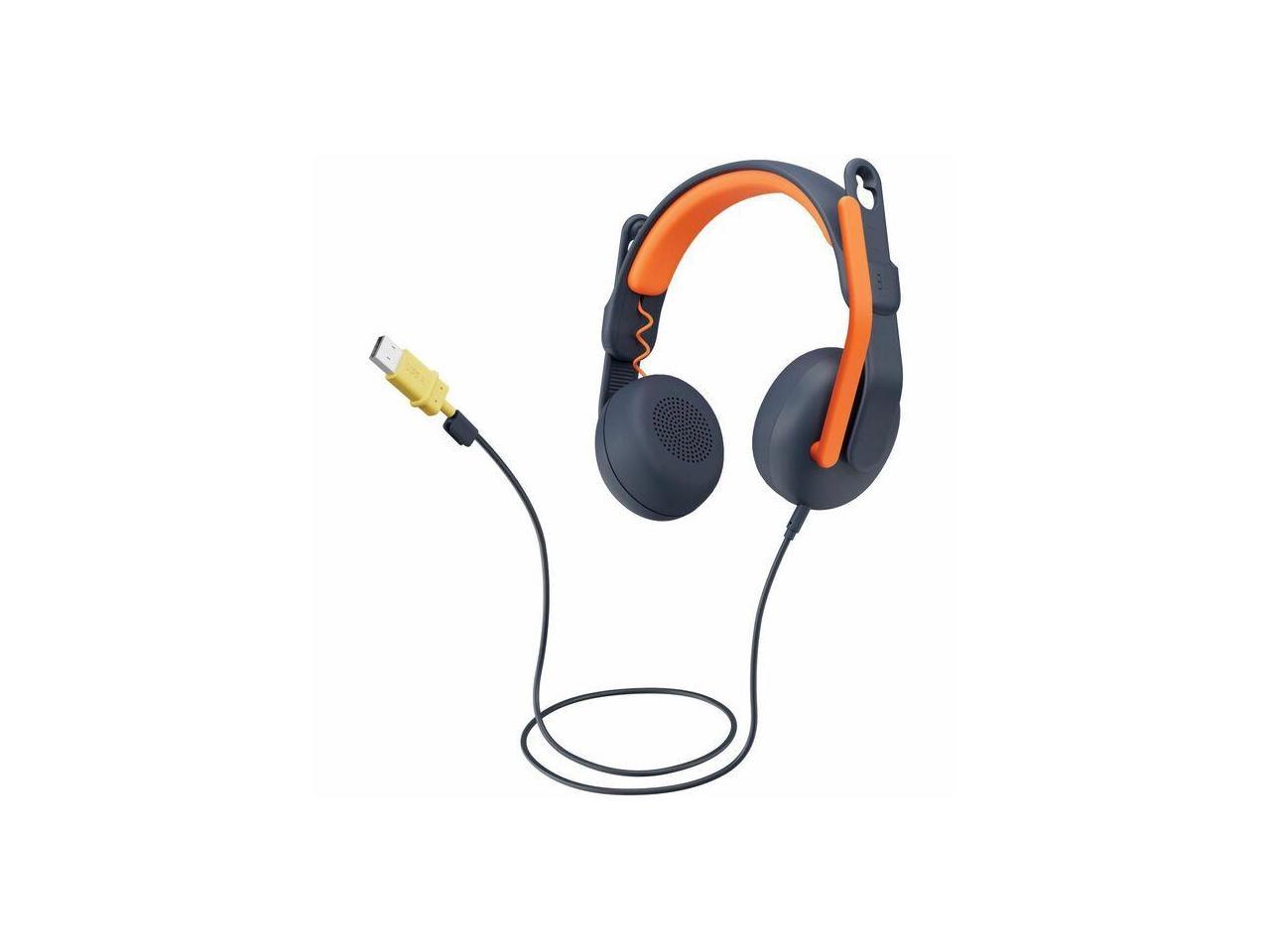 Logitech Zone Learn Headset - Stereo - USB Type A - Wired - On-ear - Binaural - Circumaural - 4.30 ft Cable - Noise Canceling 1