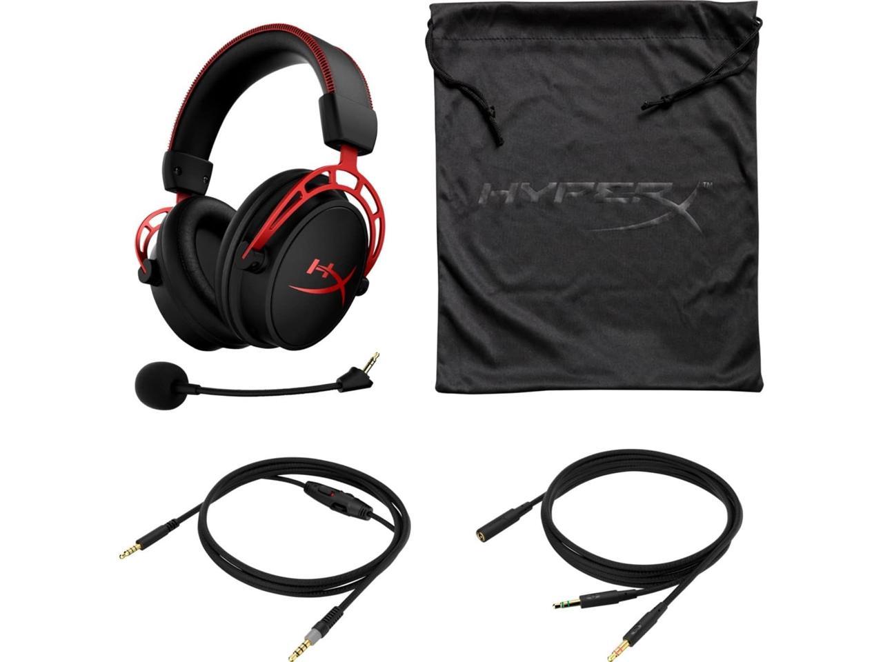 HyperX Cloud Alpha - Gaming Headset, Dual Chamber Drivers, Legendary Comfort, Aluminum Frame, Detachable Microphone, Works on PC, PS4, PS5, Xbox One/ Series X|S, Nintendo Switch and Mobile – Red 3