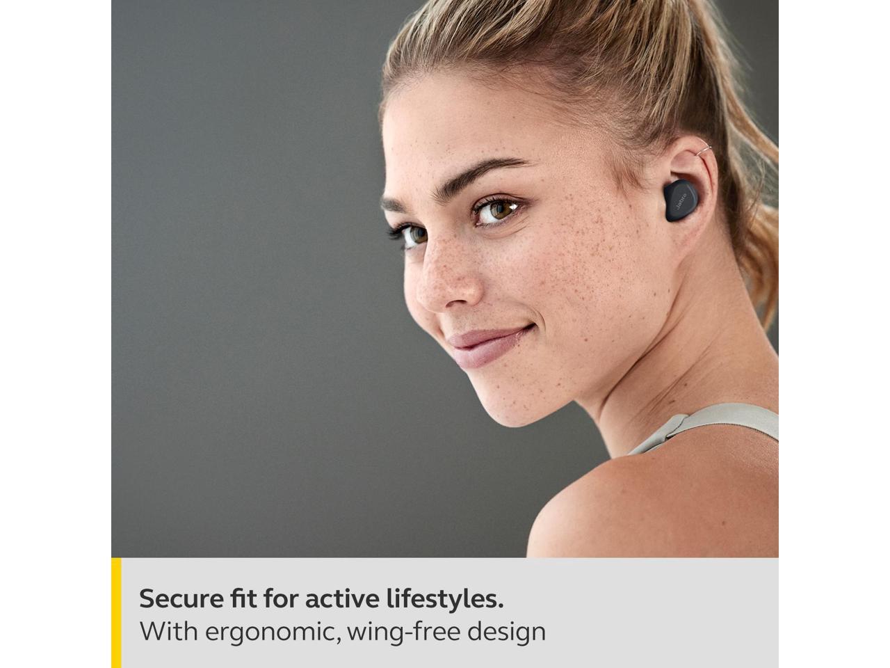 Jabra Elite 4 Active True Wireless Bluetooth Noise Cancelling Earbuds, Black 2