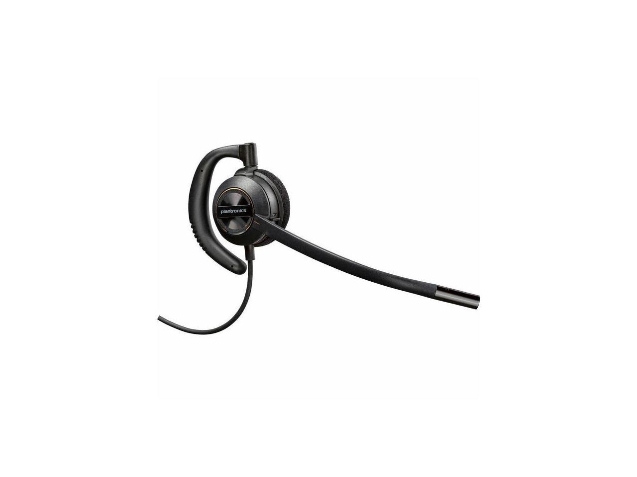 Poly - Mono - Mini-phone (3.5mm) - Wired - 20 Hz - 16 kHz - On-ear - Monaural - Ear-cup - 2.92 ft Cable - Omni-directional, Noise Cancelling Microphone - Black 2