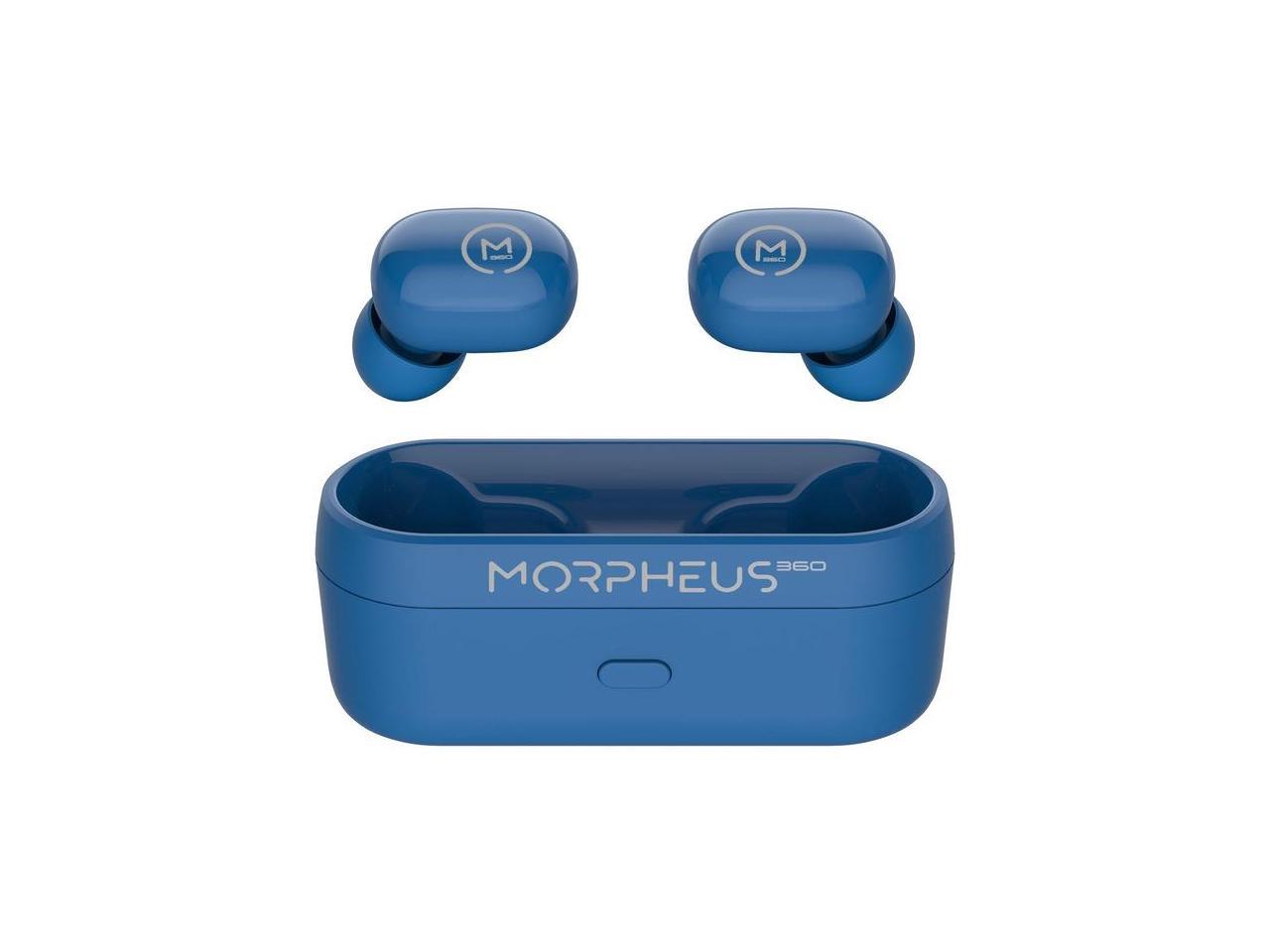 Morpheus 360 Spire True Wireless Earbuds - Bluetooth In-Ear Headphones with Microphone - TW1500L - HiFi Stereo - 20 Hour Playtime - Binaural - In-ear Wireless Headphones - Magnetic Charging Case - USB 1