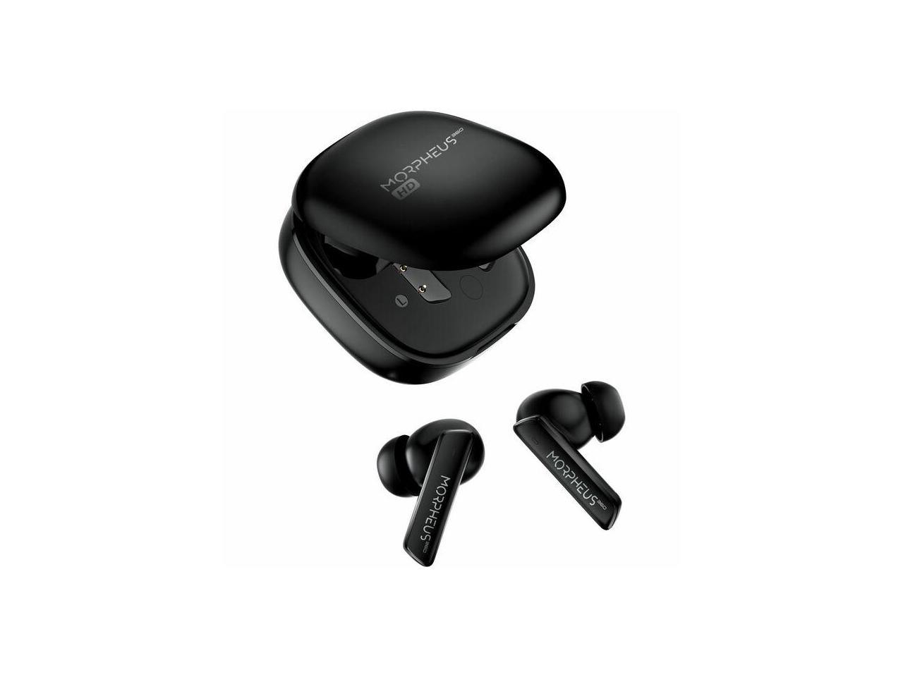 Morpheus 360 Pulse ANC Hybrid Wireless Noise Cancelling Earbuds | Hi-Res Audio | 6 Mems Microphones | 40H Playtime | TW7850HD - | Stereo - 96KHz/24-bit processing - 10mm Graphene Drivers | Bluetooth H 1