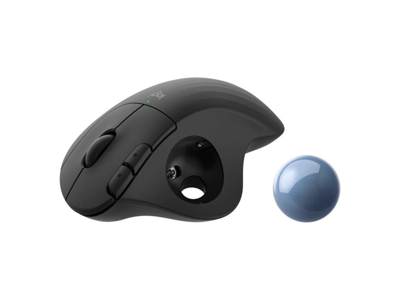 Logitech ERGO M575 Wireless Trackball Mouse - Easy thumb control, precision and smooth tracking, ergonomic comfort design, for Windows, PC and Mac with Bluetooth and USB capabilities - Graphite 4