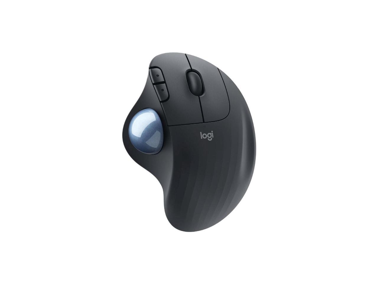 Logitech ERGO M575 Wireless Trackball Mouse - Easy thumb control, precision and smooth tracking, ergonomic comfort design, for Windows, PC and Mac with Bluetooth and USB capabilities - Graphite 1