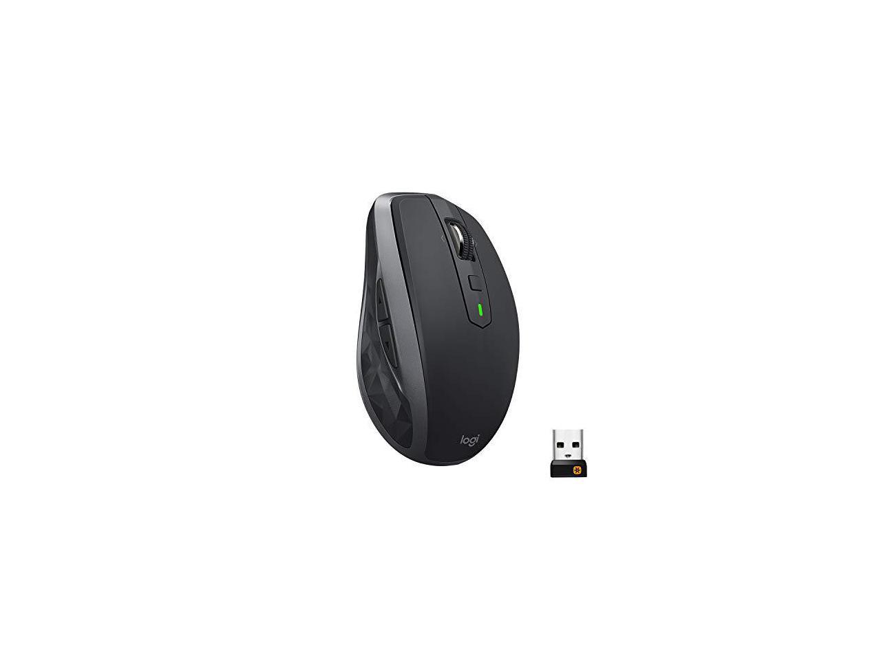 Logitech MX Anywhere 2S Mouse - Darkfield - Wireless - Bluetooth - Yes - USB - 4000 dpi - Scroll Wheel - 7 Button(s) 2