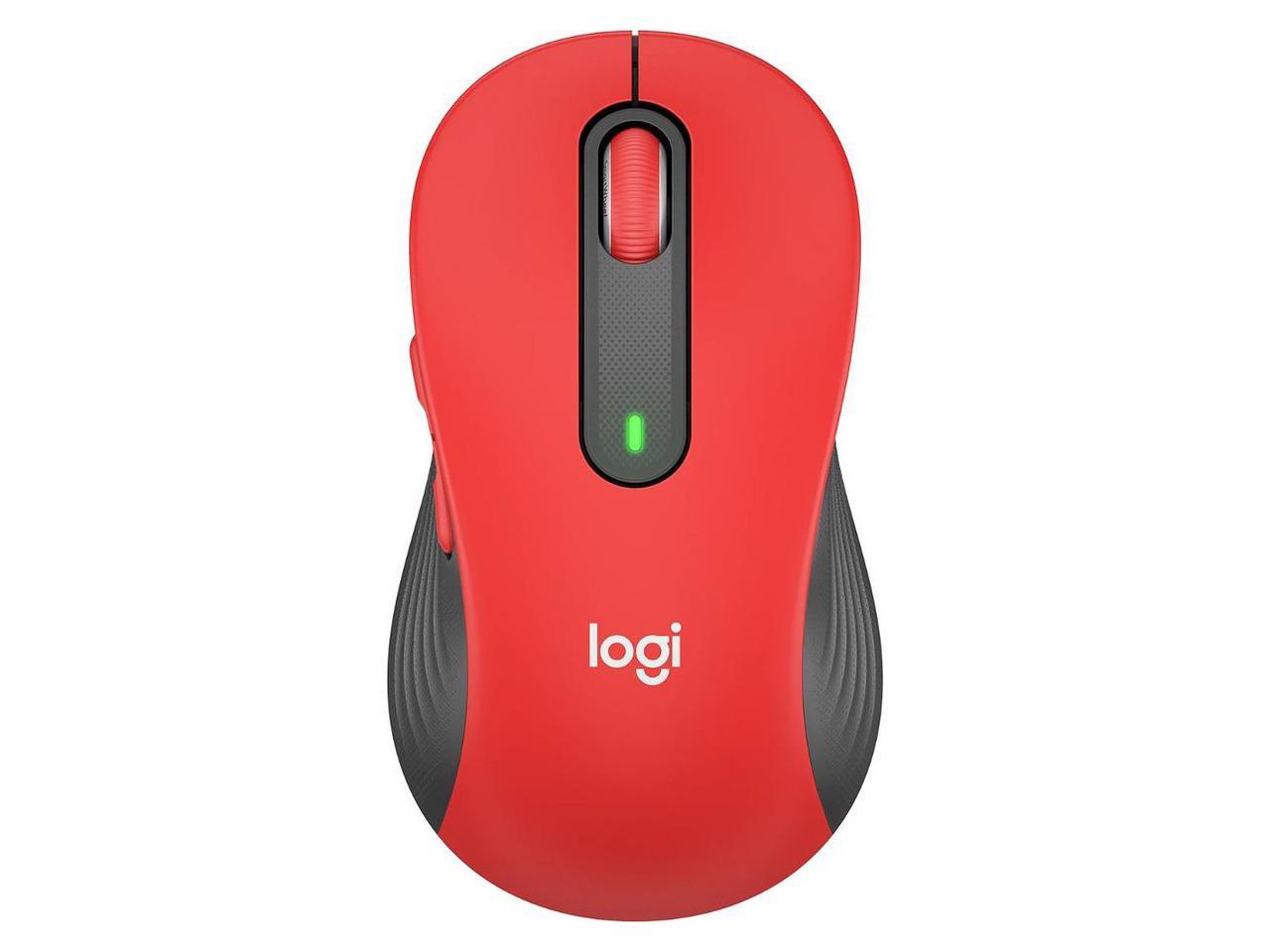 Logitech Signature M650 L Mouse - Optical - Wireless - Bluetooth/Radio Frequency - Red - USB - 2000 dpi - Scroll Wheel - 5 Button(s) - 5 Programmable Button(s) - Large Hand/Palm Size 4