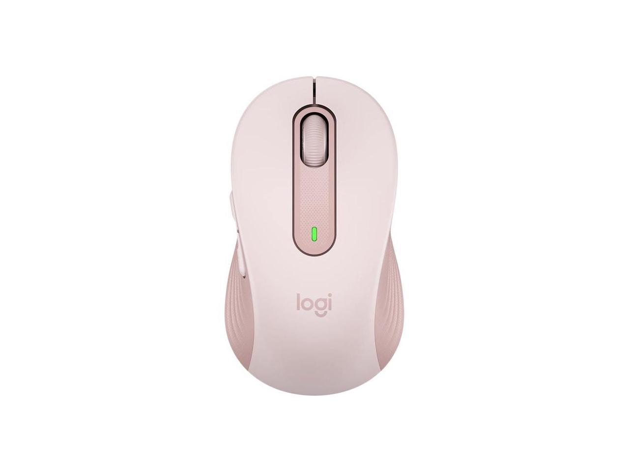 Logitech Signature M650 Mouse - Optical - Wireless - Bluetooth/Radio Frequency - Rose - USB - 2000 dpi - Scroll Wheel - 5 Button(s) - 5 Programmable Button(s) - Medium Hand/Palm Size 1