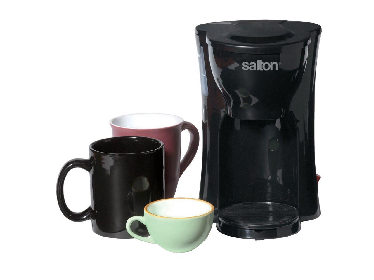 Salton 1-Cup Black Space Saving Coffee Maker FC1205 1