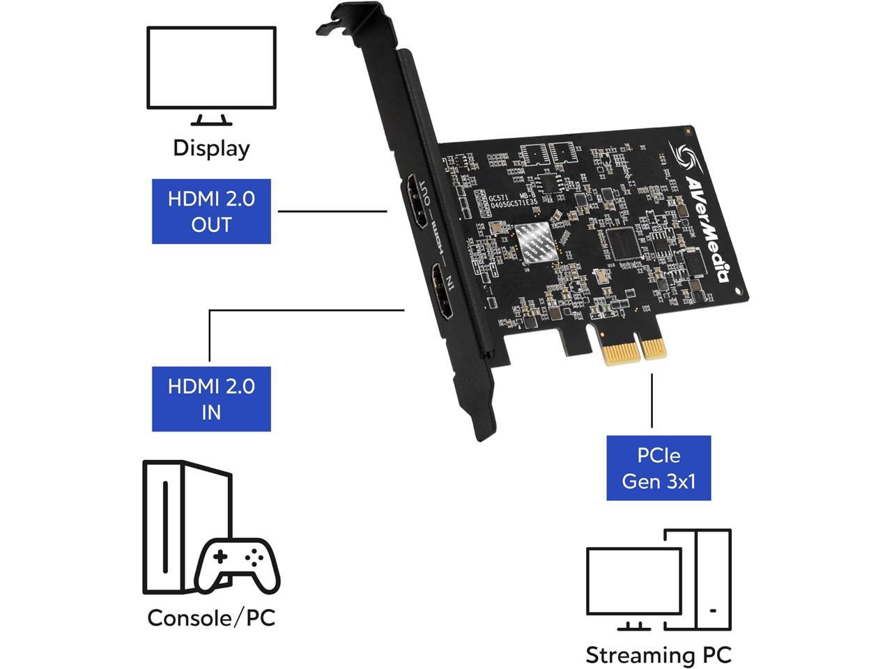 AVerMedia GC571 HDMI Capture Card, Live Streamer Ultra HD 4K60 Pass-Through on PS5, PS4 Pro, Xbox , Switch Games 2