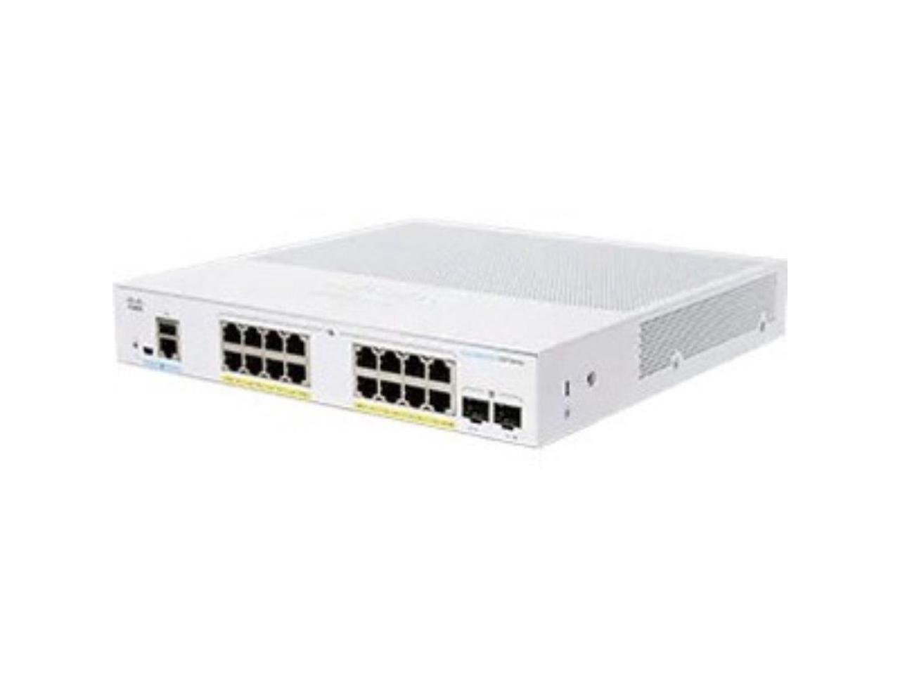 Cisco 350 CBS350-16P-2G 16-Port PoE SFP Managed Ethernet Switch CBS35016P2GNA 1