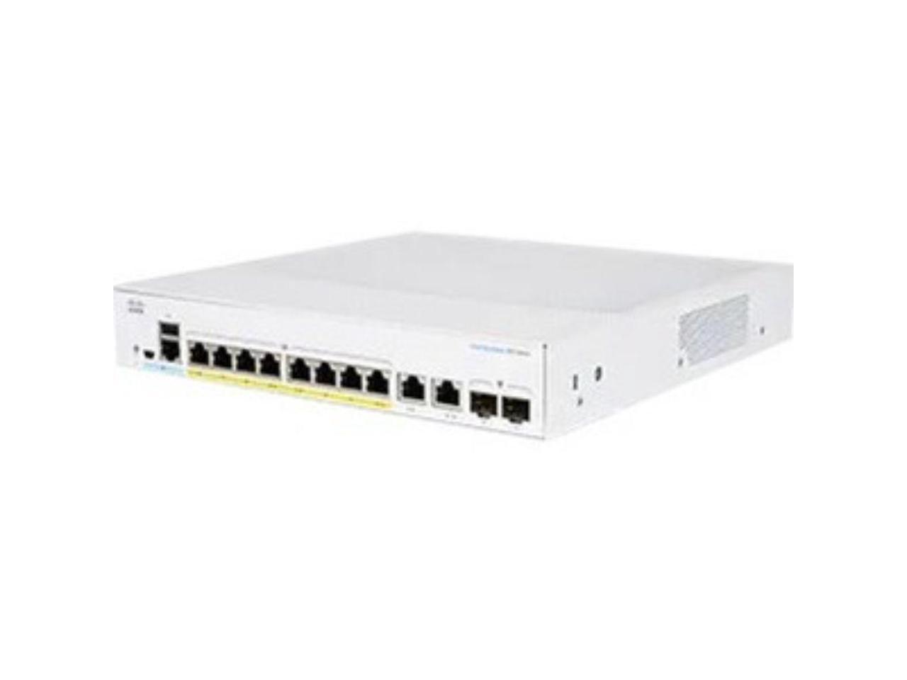 Cisco Business CBS350-8FP-E-2G Managed Switch, 8 Port GE, Full PoE, Ext PS, 2x1G Combo, Limited Lifetime Protection (CBS350-8FP-E-2G-NA) 1