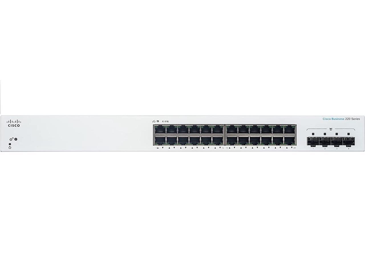 Cisco Business CBS220-24T-4G Smart Switch | 24 Port GE | 4x1G SFP | 3-Year Limited Hardware Warranty (CBS220-24T-4G-NA) 2