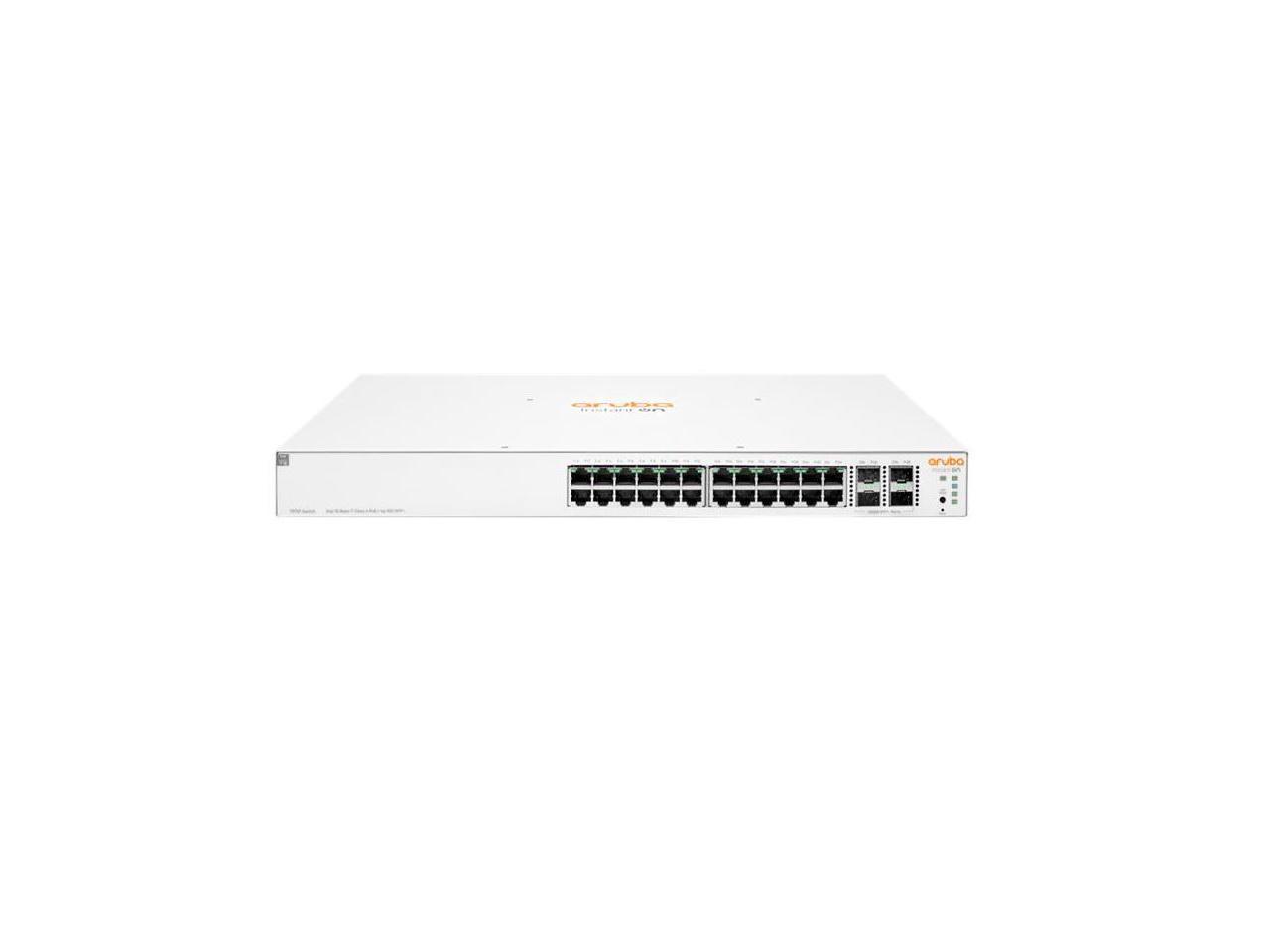 Aruba Instant On 1930 24-Port Gb Ethernet 24xGE PoE (370W), 4X 1G/10G SFP+, L2+ Smart Switch US Cord (JL684B#ABA) 1