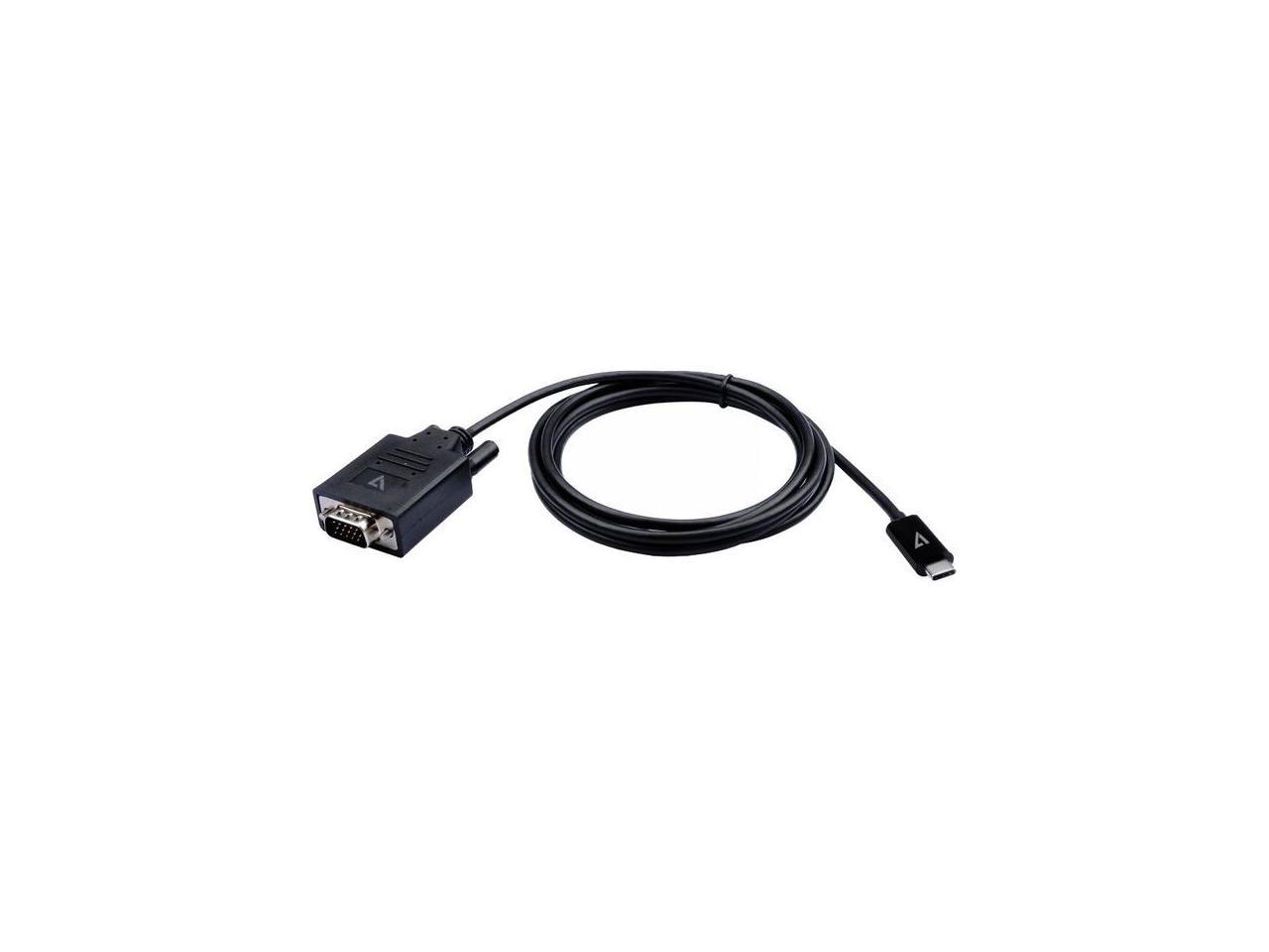 V7 USB-C to VGA Adapter Cable 2m 6.6 ft V7UCVGA2M 1