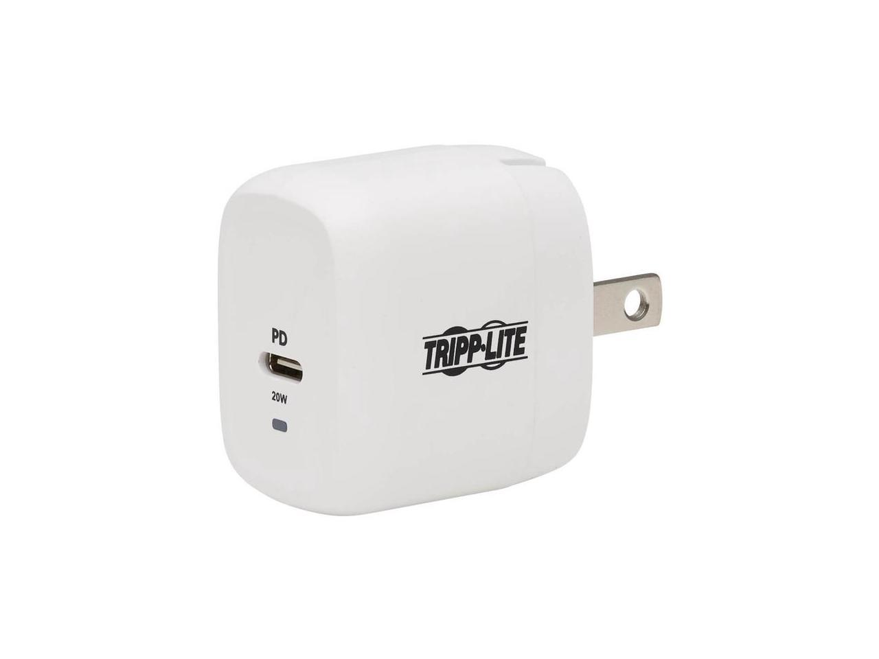 Tripp Lite Compact 1-Port USB-C Wall Charger GaN Technology 20W U280W0120C1G 1