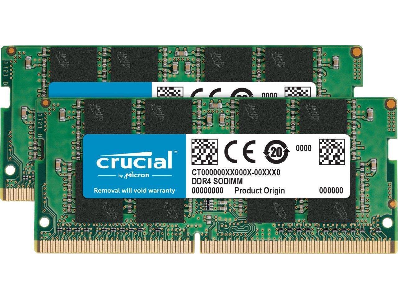 Crucial 16GB Kit (8GBx2) DDR4 2400 MT/S (PC4-19200) SR x8 SODIMM 260-Pin Memory - CT2K8G4SFS824A 2